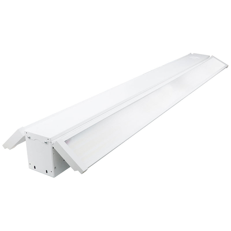 Foldable 4 Foot Linear High Bay, 29,700 Lumens, 180W/200W/220W Selectable, 5000K, 0-10V Dimmable, 120-277V, White Finish