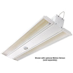 Foldable 4 Foot Linear High Bay, 29,700 Lumens, 180W/200W/220W Selectable, 5000K, 0-10V Dimmable, 120-277V, White Finish