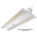 Foldable 4 Foot Linear High Bay, 59,400 Lumens, 360W/400W/440W Selectable, 5000K, 0-10V Dimmable, 120-277V, White Finish