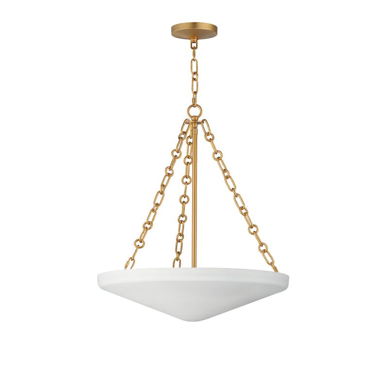 Artemis 4-Light Pendant, Natural Aged Brass