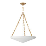 Artemis 6-Light Pendant, Natural Aged Brass