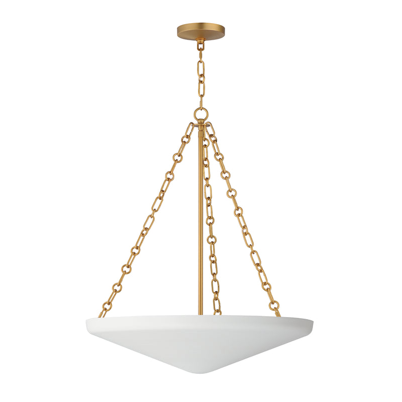 Artemis 6-Light Pendant, Natural Aged Brass