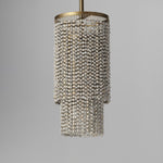 Fontaine 1-Light Pendant, Golden Silver