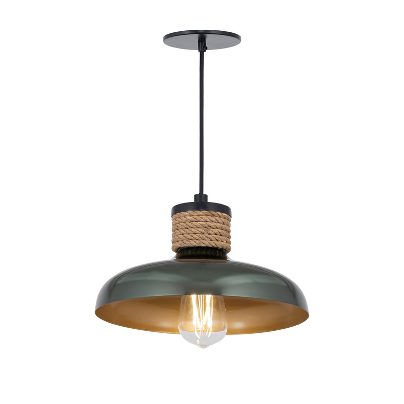 Bingham Small Pendant Light, Copper or June Bug Finish