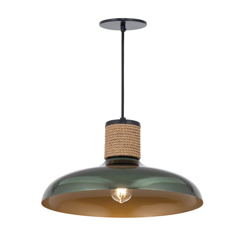 Bingham Large Pendant Light, Copper or June Bug Finish