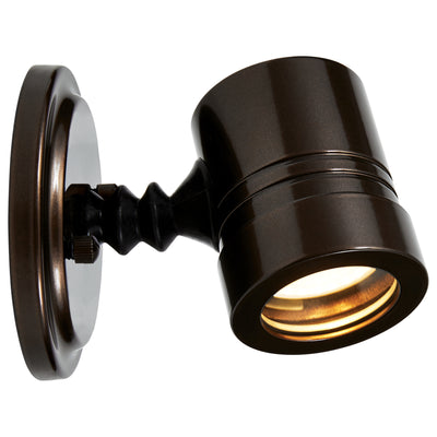 Outdoor Adjustable Spotlight, Bronze Finish, 120V