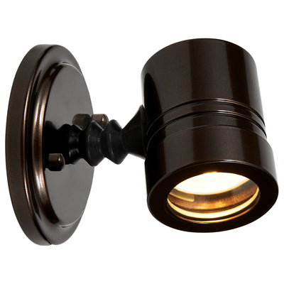 Outdoor Adjustable Spotlight, Bronze Finish, 120V