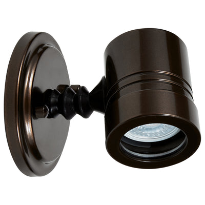 Outdoor Adjustable Spotlight, Bronze Finish, 120V