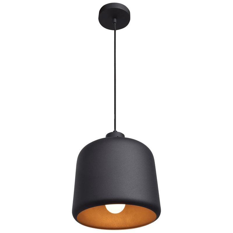 LED Pendant Light, 60W, 120V, Matte Black Finish, Forge Collection