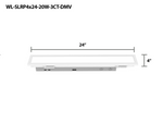 2FT LED Slim Linear Recessed Panel, 2300 Lumen Max, Wattage & CCT selectable, 120-277V