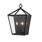 20" Outdoor Wall Sconce, Powdered Coated Black or Bronze, 120V, Arnold Collection