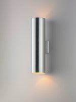 5" Cylinder Up/Down Light, 470 Lumens, 80 Watt, 120 Volts, Brushed Aluminum or Black Finish