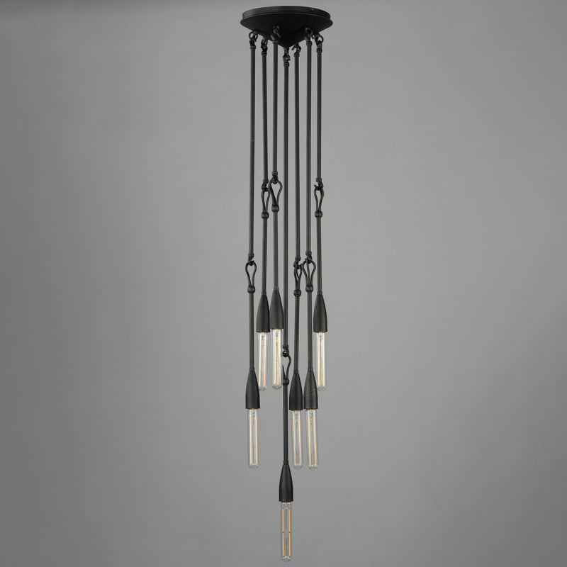 Pioneer 7-Light Pendant, Anthracite