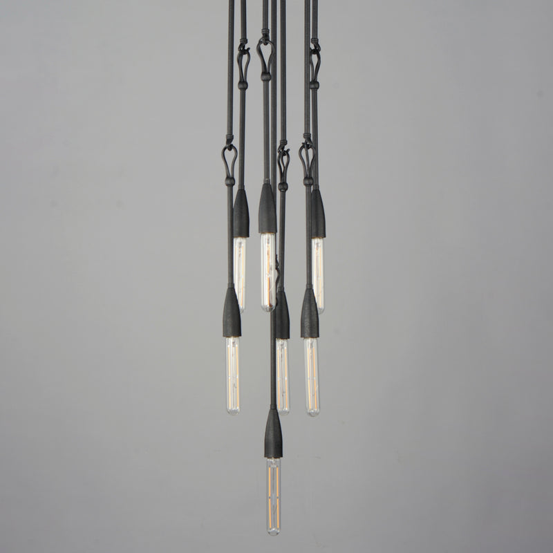 Pioneer 7-Light Pendant, Anthracite