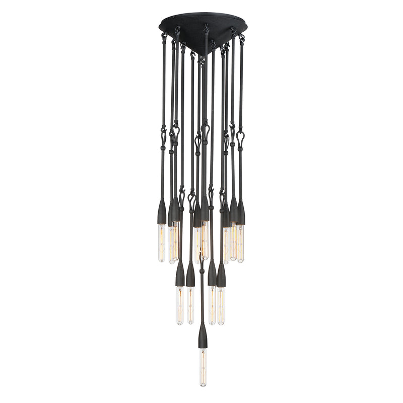 Pioneer 13-Light Pendant, Anthracite