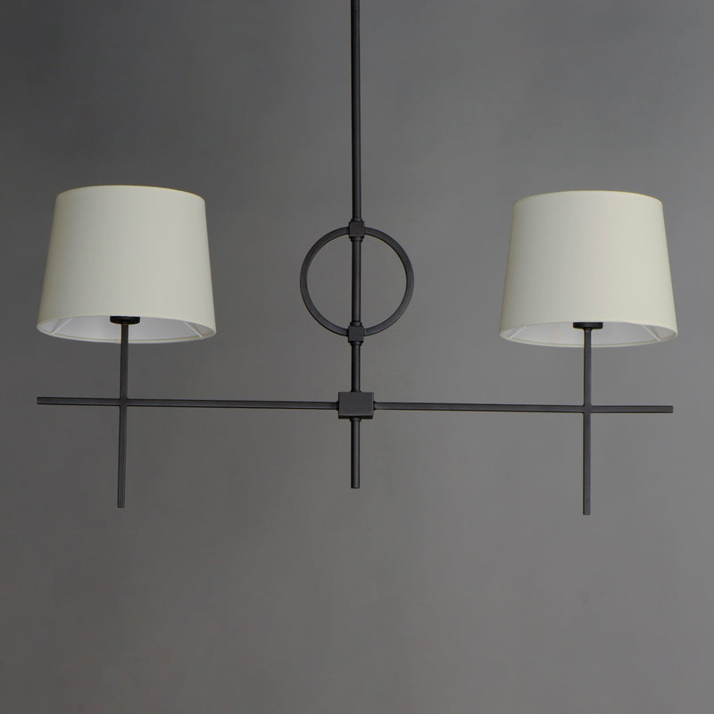 Paoli 2-Light Pendant, Charcoal Bronze