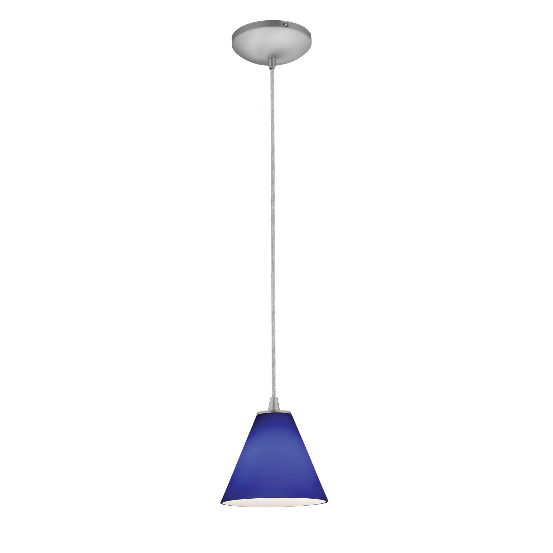 LED Pendant Light, 10W, 120V, Brushed Steel Finish, Martini Collection