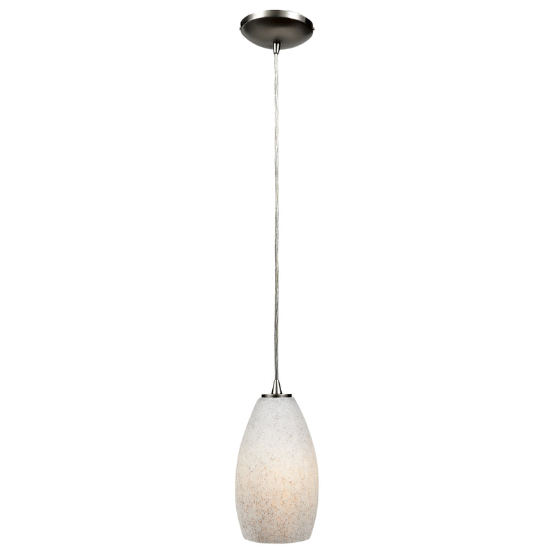 LED Pendant Light, 100W, 120V, Brushed Steel Finish, Champagne Collection