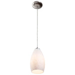 LED Pendant Light, 100W, 120V, Brushed Steel Finish, Champagne Collection