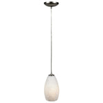 LED Pendant Light, 100W, 120V, Brushed Steel Finish, Champagne Collection