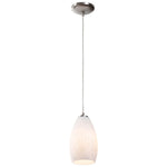 LED Pendant Light, 100W, 120V, Brushed Steel Finish, Champagne Collection