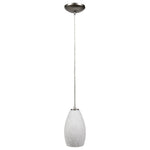 LED Pendant Light, 100W, 120V, Brushed Steel Finish, Champagne Collection