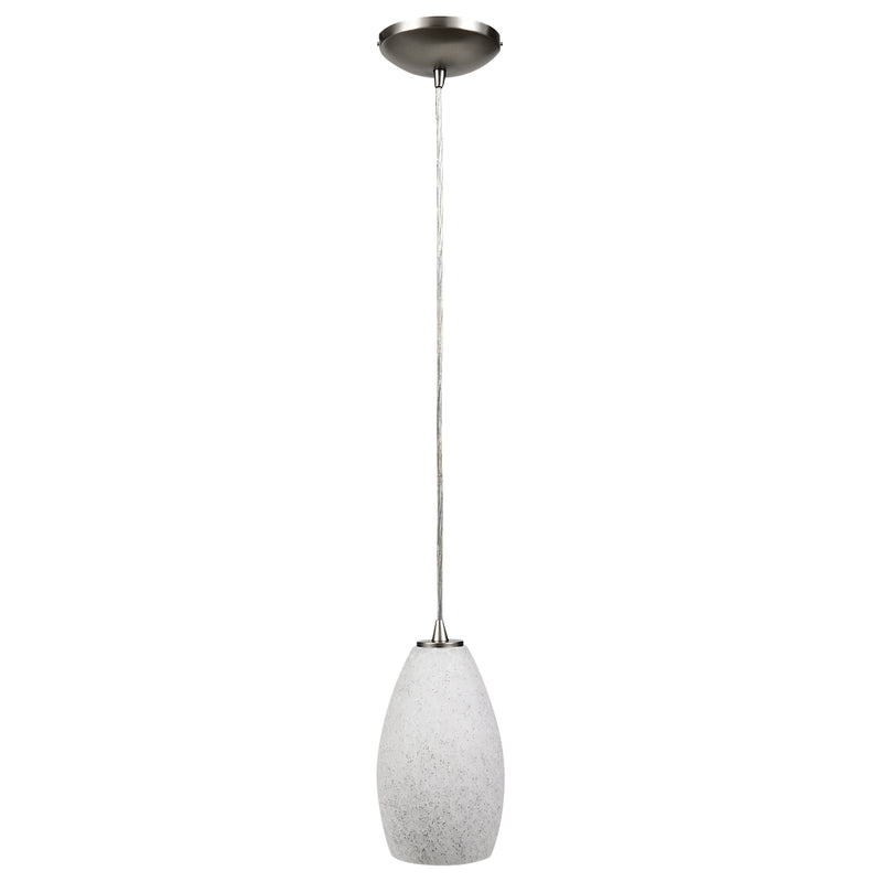 LED Pendant Light, 100W, 120V, Brushed Steel Finish, Champagne Collection