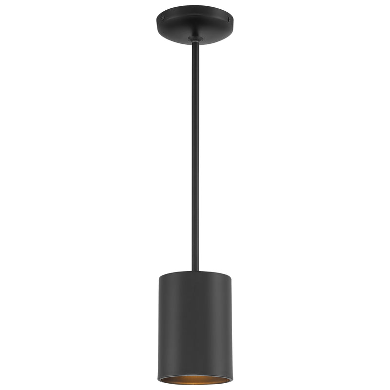 LED Pendant Cylinder Light, 800 Lumens, 10W, 3000K, 120V, Matte Black, Matte White, or Satin Finish, Pilson Collection