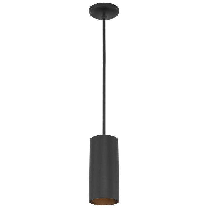 LED Pendant Light, 60W, 120V, Matte Black Finish, Pilson Collection