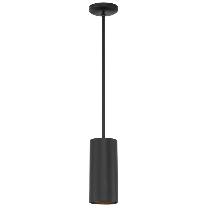 LED Pendant Light, 60W, 120V, Matte Black Finish, Pilson Collection