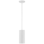 LED Pendant Light, 800 Lumens, 10W, 3000K, 120V, Matte White Finish, Pilson Collection