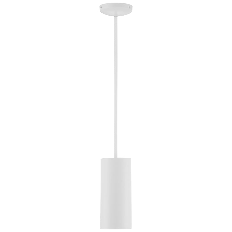 LED Pendant Light, 800 Lumens, 10W, 3000K, 120V, Matte White Finish, Pilson Collection