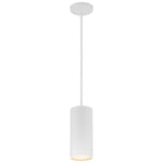 LED Pendant Light, 800 Lumens, 10W, 3000K, 120V, Matte White Finish, Pilson Collection