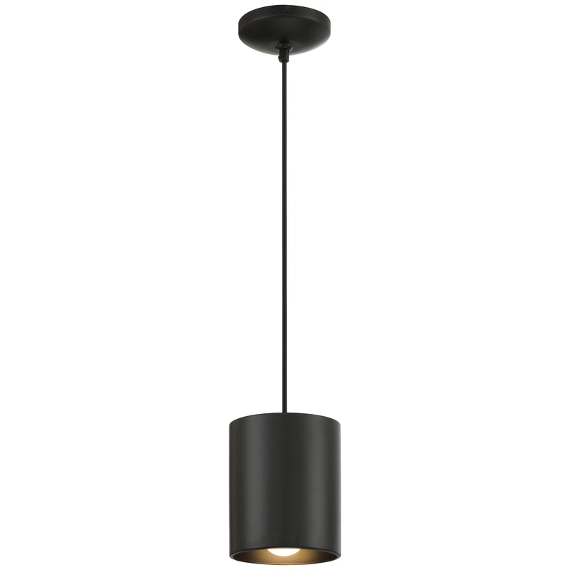 LED Pendant Light, 60W, 120V, Matte Black Finish, Pilson XL Collection