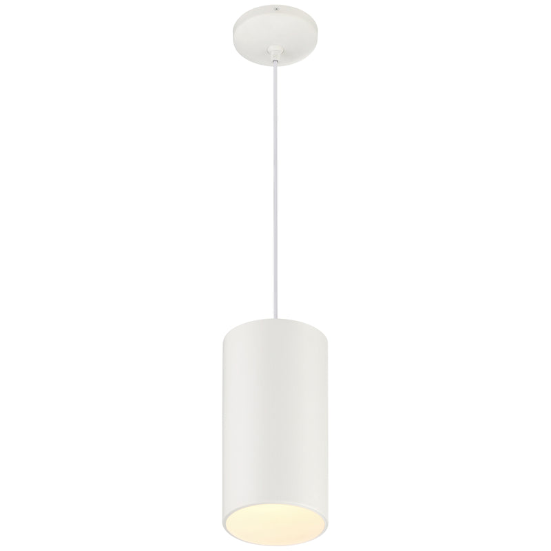 LED Pendant Light, Matte White Finish, 60W, 120V, Pilson XL Collection