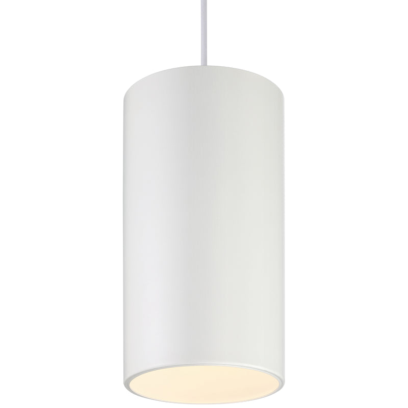 LED Pendant Light, Matte White Finish, 60W, 120V, Pilson XL Collection