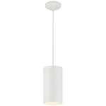 LED Pendant Light, Matte White Finish, 60W, 120V, Pilson XL Collection