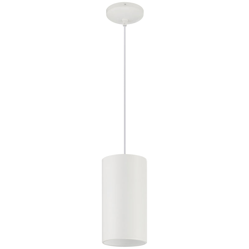 LED Pendant Light, Matte White Finish, 60W, 120V, Pilson XL Collection