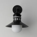 Admiralty 1-Light Outdoor Wall Sconce, Black or Black / Antique Brass