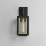 Neoclass 1-Light Outdoor Sconce, Black / Gold or White / Gold