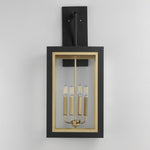 Neoclass 4-Light Outdoor Wall Sconce, Black / Gold or White / Gold