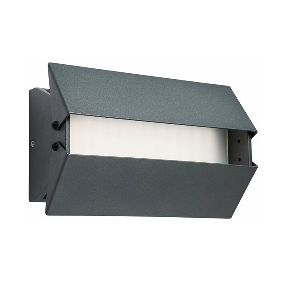 LED Wall Sconce, 10W, CCT Selectable, Matte Black, White or Gray Finish