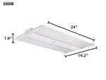 Oslo Compact Linear High Bay Fixture, 42,000 Lumens, Wattage and CCT Selectable, 120-277V