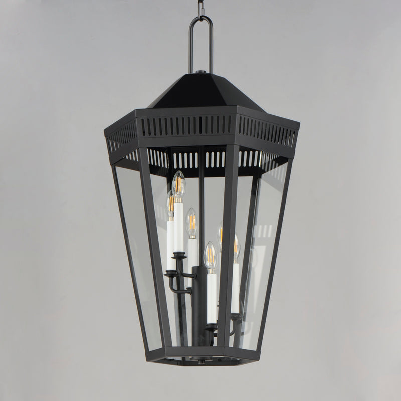 Oxford Outdoor 6-Light Pendant, Black