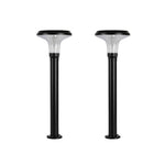 Vantage Bollard Solar Pathway Light, 200 Lumens, 2 PK