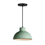 10" Rockport 1-Light Pendant, Black / Antique Copper or Sage Green