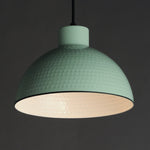 12" Rockport 1-Light Pendant, Black / Antique Copper or Sage Green