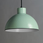 12" Rockport 1-Light Pendant, Black / Antique Copper or Sage Green