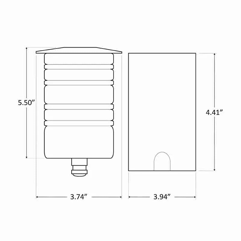 STAINLESS STEEL IN-GROUND LIGHT, 12V DC/AC, 7W COB, 620 LM, 90°, IP67, PC SLEEVE, 3000K OR 4000K