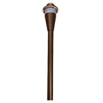 15in AA SERIES PATH LIGHT STEM RGBW PUSH BUTTON, 200 Lumens, Cap Option Available, Black, Antique Brass, or Oil-Rubbed Bronze